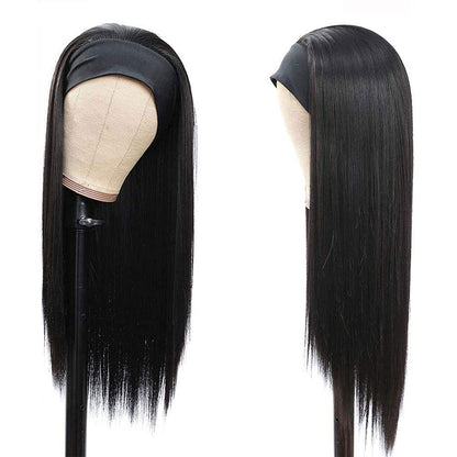 Perruque de bandeau de cheveux humains Remy en gros pour les femmes noires GHHDW01