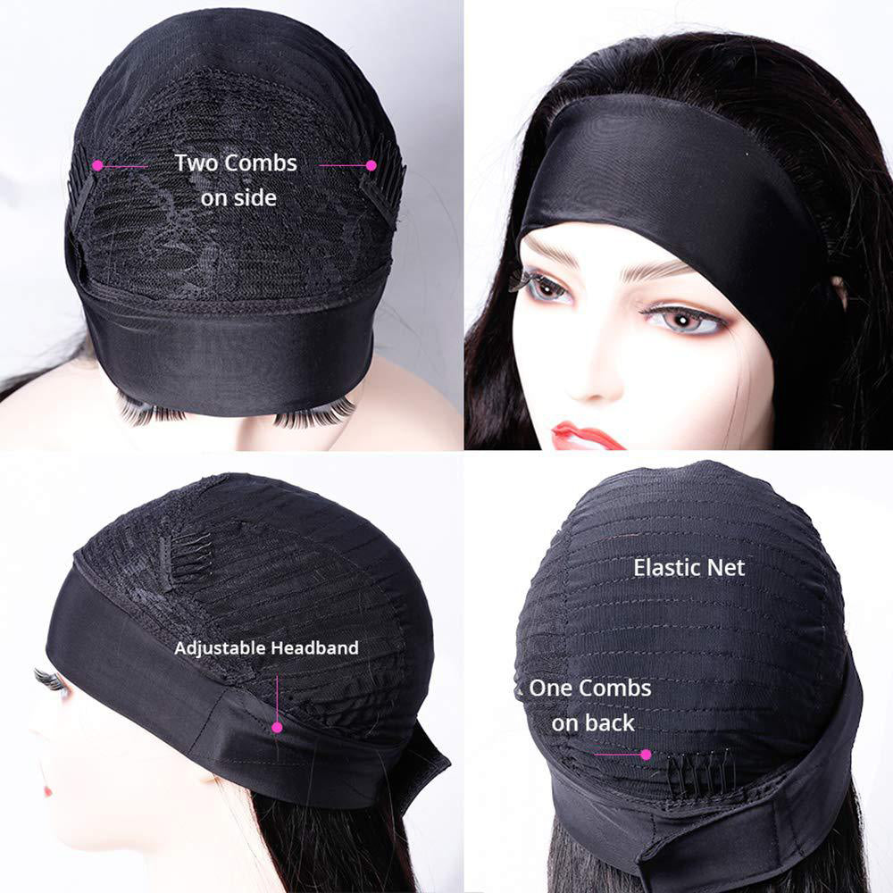 Wholesale Remy Human Hair Headband Wig For Black Women GHHDW01