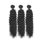 Kinky Curly Remy Human Hair 3 Bundles With 4x4 Lace Closure Natural Black