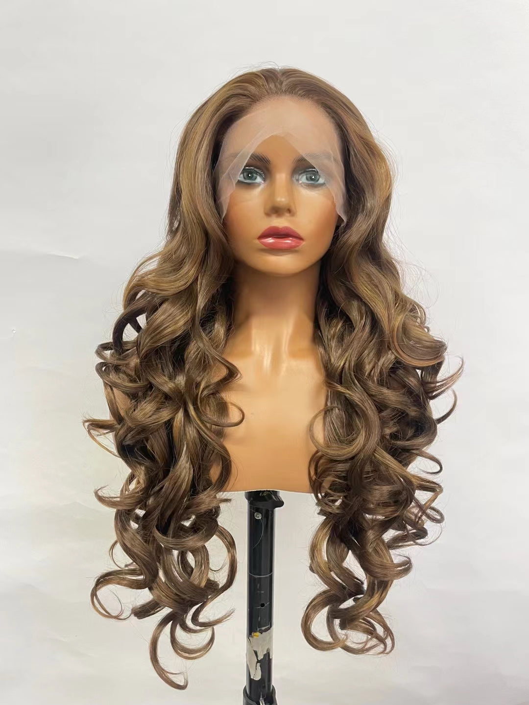 BLONDE Water Wave GLUELESS SIMPLE LACE WIG