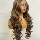BLONDE Water Wave GLUELESS  SIMPLE LACE WIG