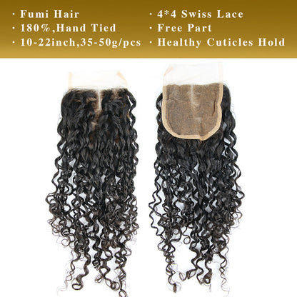 1b # Pissy One Fumi Hair 3 faisceaux avec fermeture à lacet 4x4
