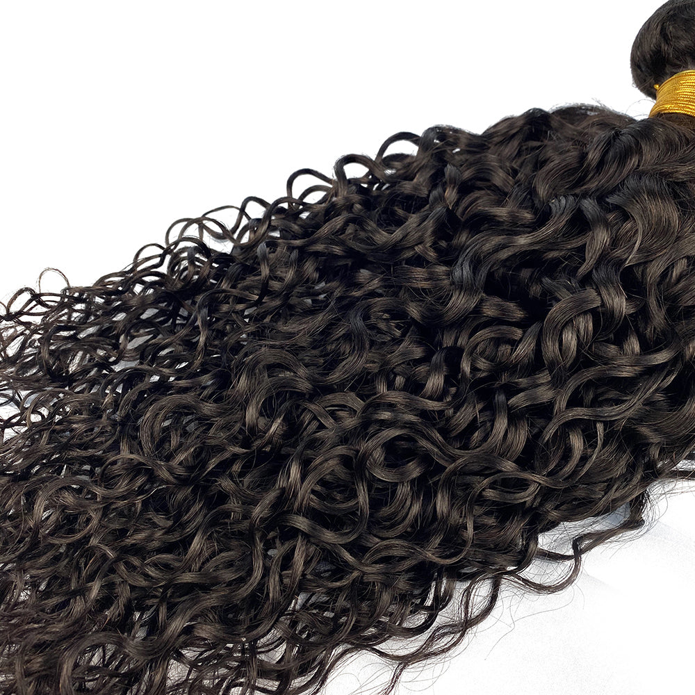 Guaranteehair Vague d'eau Double Trame Brésilienne Vierge Bundles de Cheveux Humains GHA8WW01